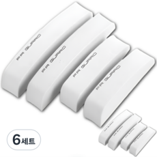 데이모노 충격 흡수 자동차 문콕 방지 도어가드 4P, 화이트, 6세트