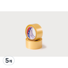 창진테이프 중포장용 박스테이프 떨어지면환불보장 당일배송 국내생산 겨울용 과일박스 스티로폼, 5개