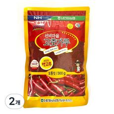 [남안동농협] 선비마을 100%국산 고춧가루 보통맛, 300g, 2개