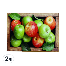 꾸미아트 해바라기 잉어 목단 부엉이 풍수인테리어 그림액자 돈벼락 사업운 대박복, 2개, 20x30 사과