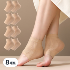 라라무브 클라우드패드 뒤꿈치 각질케어 보습양말, 2개입, 8세트