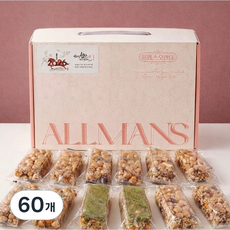 말랑~ 쫀득! 올망스 오란다 플레인 강정 (소 12개입 - 핑크 상자), 60개, 20g