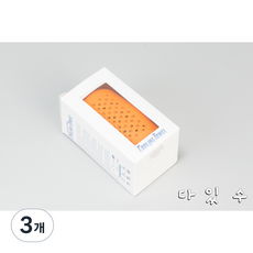 다있수 스포츠 포켓 타올 운동수건 기능성 수건, 3개, 오렌지