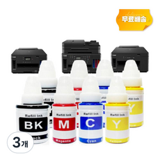 우리프라자 캐논 G3920 잉크 토너 G3960 G3923 G3963 G2920 G2960 G1920 가정용 프린터기 복합기 호환, 3개, 업그레이드 GI 91 4색 2세트