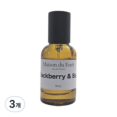 메종듀포레 블랙베리 향 니치향수 오 드 퍼퓸, 3개, 30ml