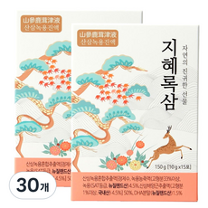 지혜록삼 녹용 산삼 진액 어린이녹용 수험생 녹용즙, 10g, 30개