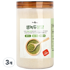 국내산 녹두가루 분말 생녹두가루, 250g, 3개