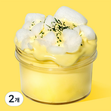 젤시스 에그마요 완충재슬라임 수제슬라임 안전한재료 스트레스해소 보송쫀득, 에그마요 슬라임, 230g, 2개