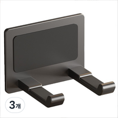 미짱 무타공 헤어 드라이기 거치대 알루미늄소재, 그레이, 3개