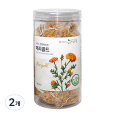 지구마을 옥수수전분 생분해필터 PLA 메리골드 허브티백차, 600mg, 50개입, 2개