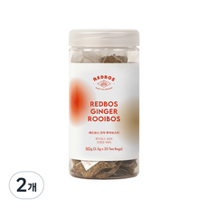 레드보스 진저 블렌딩 루이보스 티 생강차, 2개, 20개입, 2.5g