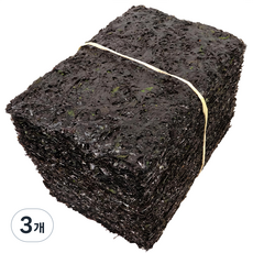 진도 명품 햇 곱창 돌 김 청정해역 진도 지주식 곱창 돌 김 50매, 3개, 230g
