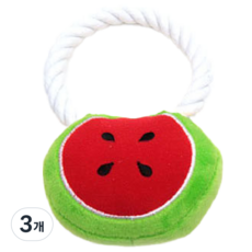 펫모닝 PMD-190 내추럴 과일 토이 강아지 장난감, 수박, 3개