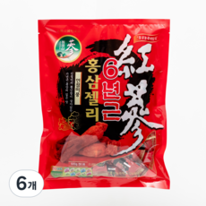 청정인삼 6년근 고함량 홍삼 젤리, 500g, 6개 500g, 6개