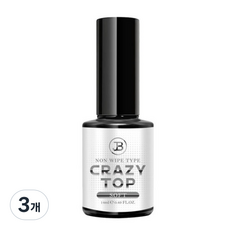 TIARA 논와이프 크레이지 오버레이 탑젤, 소프트, 14ml, 3개