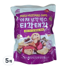 마마스초이스 대용량 마른안주 건강간식 야채부각 티각태각 450g, 5개