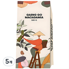 청정지역 25년 수확한 햇 까먹는 통 마카다미아 갱고 견과류, 5개, 500g