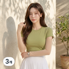 [자외선 차단] 쉘론 원사 기능성 여름 냉감 쿨토시 등산 스포츠 골프 야외활동 필수품, 3개, 스킨