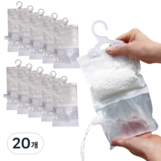 포그니 반영구 옷장용 제습제 만들기 옷걸이형 염화칼슘만 있으면 무한 리필, 20개, 230ml