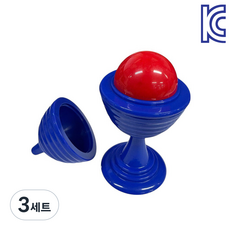 [KC인증]JL매직 공이 사라졌다가 나타났다가 하는 마술 고급형볼앤베이스(OPP포장)(표면처리와 재질이 뛰어남), 3세트