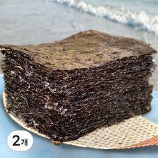 신안 햇 곱창김 100장 / 실속형 재래돌김 마른김 생김, 350g, 2개