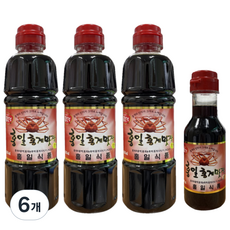 홍일식품 홍게간장 홍게맛장소스, 6개, 500ml
