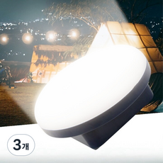 Delightzone 캠핑 랜턴 걸이형 충전식 LED 조명 자석 부착 가능 작업등 무선 충전, 흰색 L, 3개