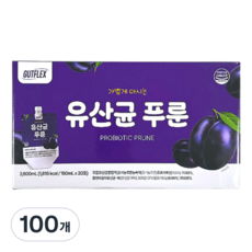 GUTFLEX 것플렉스 유산균 푸룬주스, 180ml, 100개