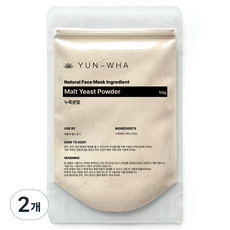 연화 누룩가루팩 누룩분말팩 얼굴팩용 누룩가루, 2개, 1개입