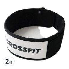 와인드업 크로스핏 리프팅 벨트 벨크로 역도 허리 보호대, 화이트, 2개