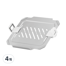 엔산마운트 NB-01 노트북홀더 노트북받침대 모니터암 장착용, 4개, 실버