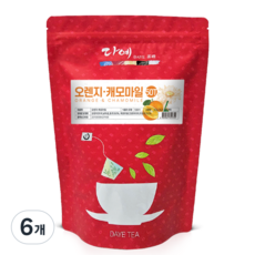 [본사직영] 다예 맛있는 오렌지 캐모마일차 생분해 삼각티백, 6개, 50개입, 1g