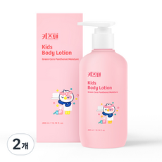 키즈텐 아기 유아 어린이 키즈 초등학생 순한 목욕 천연 고보습 바디 로션, 2개, 300ml