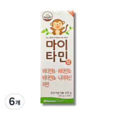 마이타민 업 멀티비타민 어린이영양제 약국정품, 100g, 6개
