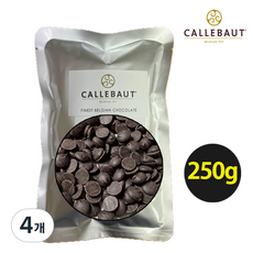 벨기에산 칼리바우트 다크 2815 커버처 초콜릿 깔리바우트 카카오 57.8%, 4개, 250g