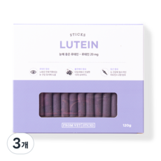 프롬벳 순수스틱 반려동물 루테인 120g, 눈물개선/눈건강, 3개