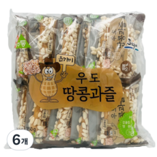 제주 은가비 우도땅콩 과즐, 6개, 350g