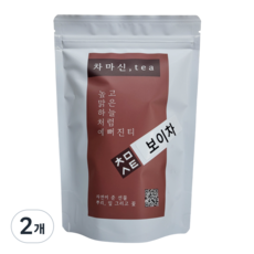 차마신티 중국 보이차 삼각티백, 2개, 50개입, 1g
