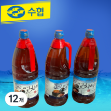 멸치액젓 제주 서귀포 수협 4년 자연발표 무첨가물 진한 원액 2kg (1.8L), 12개, 1.8L