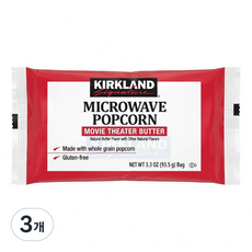 커클랜드 시그니춰 전자레인지 팝콘, 93.5g, 3개