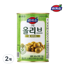동서 리치스 그린올리브 홀 피티드 405g, 2개