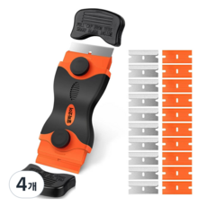 알파코어 칼날 실리콘 스크래퍼 스티커 제거기, 4개