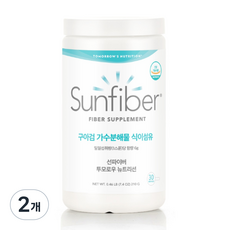 구아검가수분해물 미국 썬화이버 식이섬유 구아콩 쾌변 210g, 2개