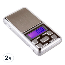 초정밀 포켓 저울 200g 디지털 미니 전자 계량 휴대용, 2개, 포켓저울-200
