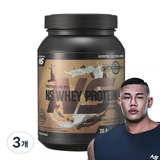 NS 웨이 프로틴 초코맛 헬스보충제 단백질보충제, 3개, 450g