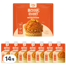 플라이밀 단백질 쉐이크 파우치 피넛버터맛, 45g, 14개