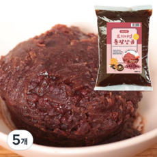 적당한 단맛 건강한 통팥앙금, 5개, 1kg
