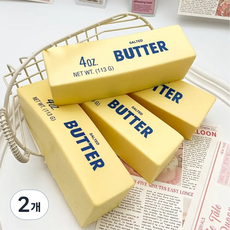 말랑 버터 스틱 소품 버터 모형 부드러운 TPU 소재 재밌는 손가락, 2개, 10g