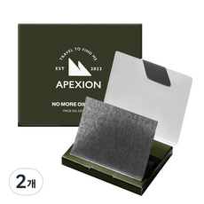 에펙션 노모어 맨 대나무 숯 유분 흡착 과잉피지 제거 오일 페이퍼, 2개, 80매입