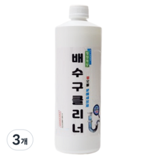 청정세상 젤 오물 분해세정제 배수구클리너, 3개, 1kg